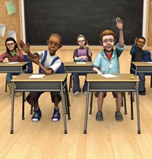 TLE TeachLivE is a mixed-reality classroom simulator that uses avatars.