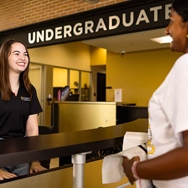 UCF Student meeting with Advising and Academic Success Coach