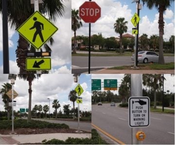 New Flashing Signs Added to Rosen College Crosswalk on Universal Blvd ...