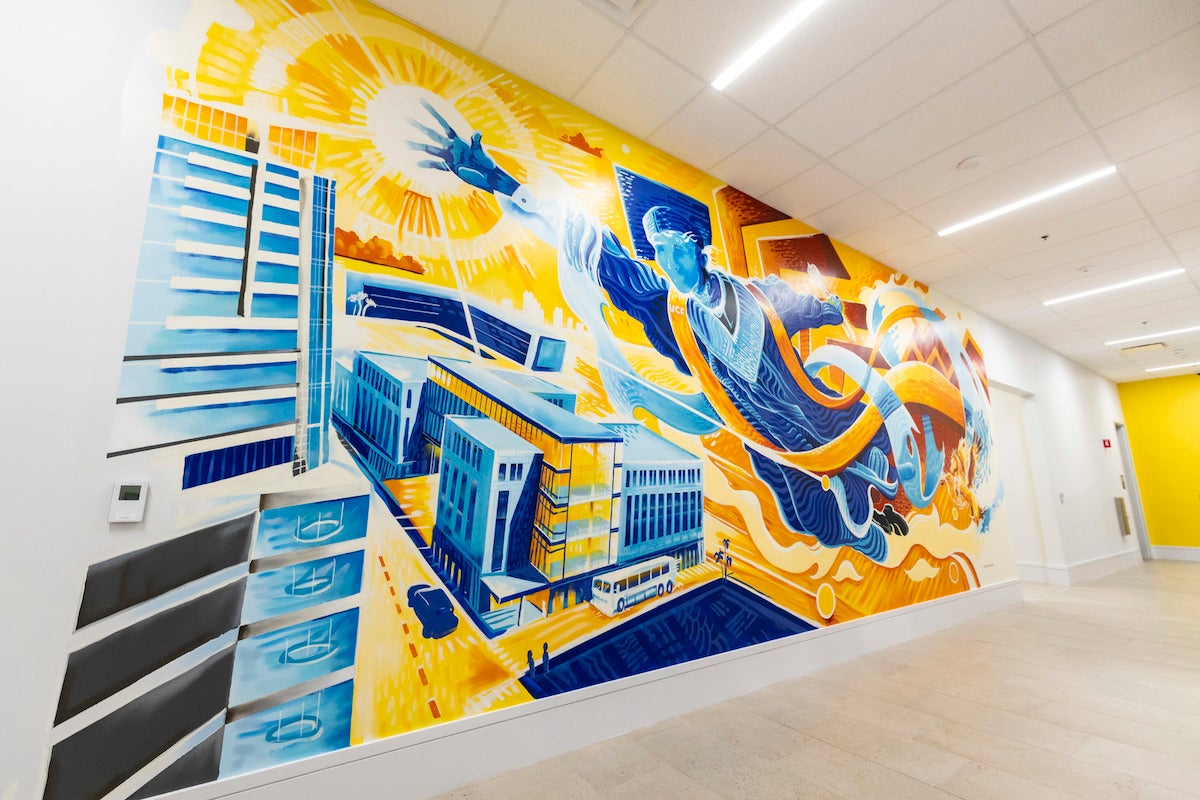 Alum, Local Artist Creates New ‘Elevation’ Mural for UCF Downtown ...