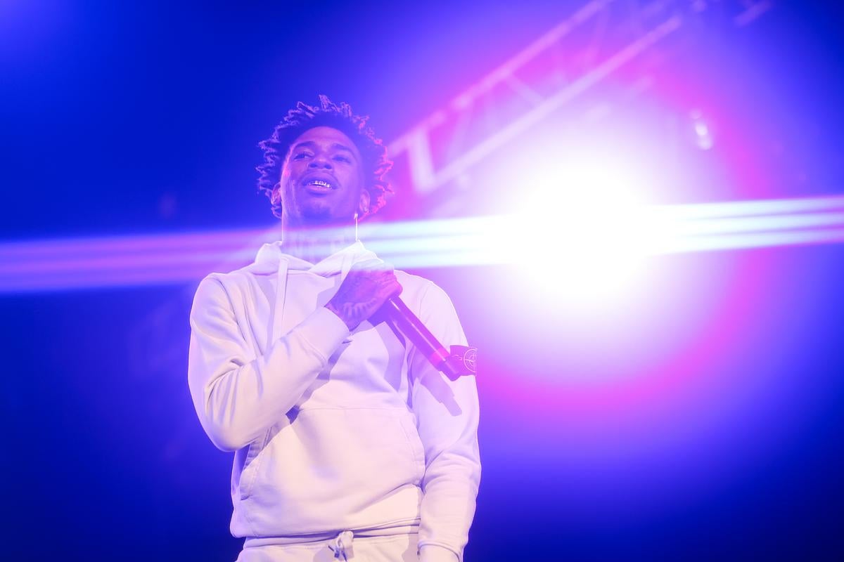 Rapper NLE Choppa performing at Concert Knight during UCF's Homecoming Week