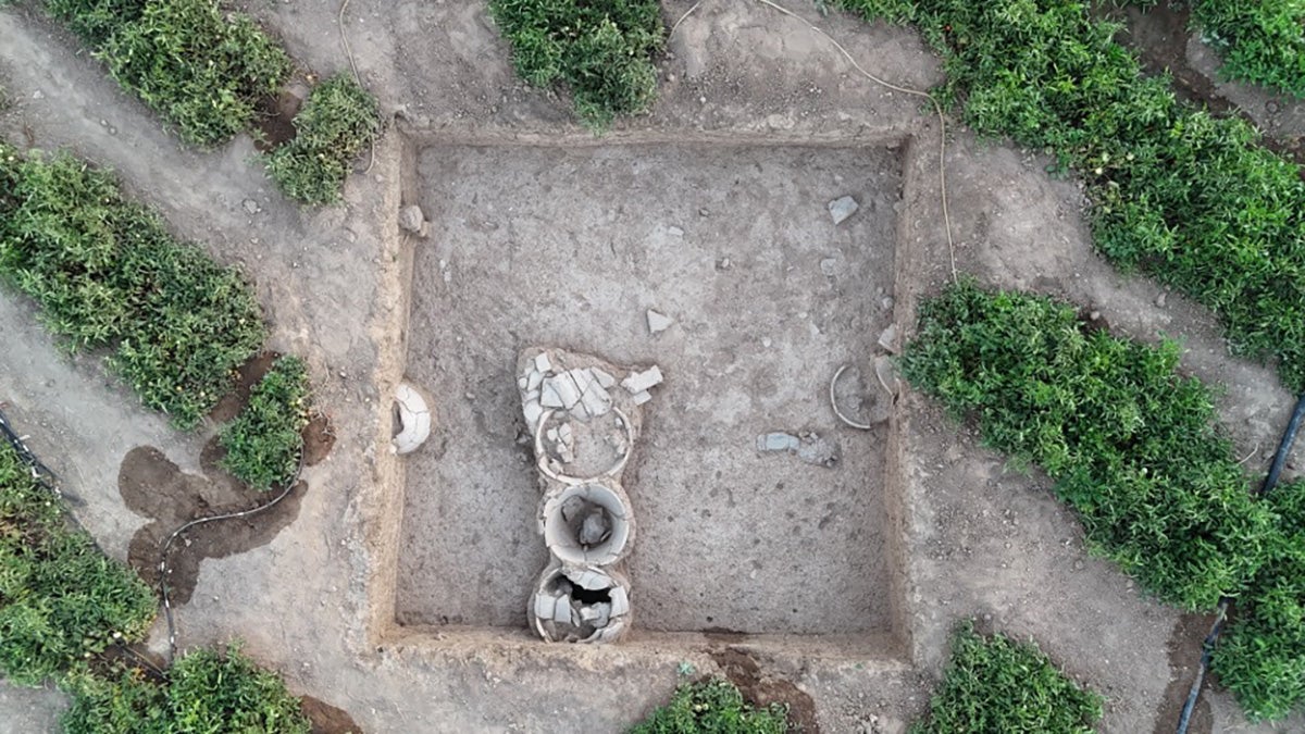 A portion of the excavated Mesopotamian site of Kurd Qaburstan. Researchers uncovered many pithoi - or storage jars - that contained historical artifacts that helped to contextualize Mesopotamian history.