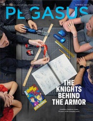 Pegasus Magazine, Spring 2024 Issue, Featuring Limbitless Solutions as "The Knights Behind the Armor."