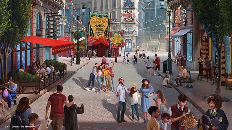 A rendering of the Wizarding World of Harry Potter - Ministry of Magic