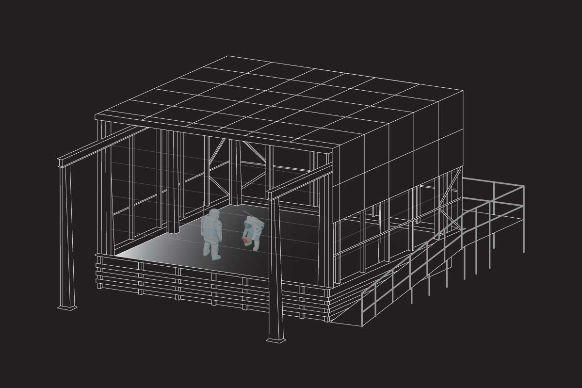 Illustrated diagram of the Regolith bin.