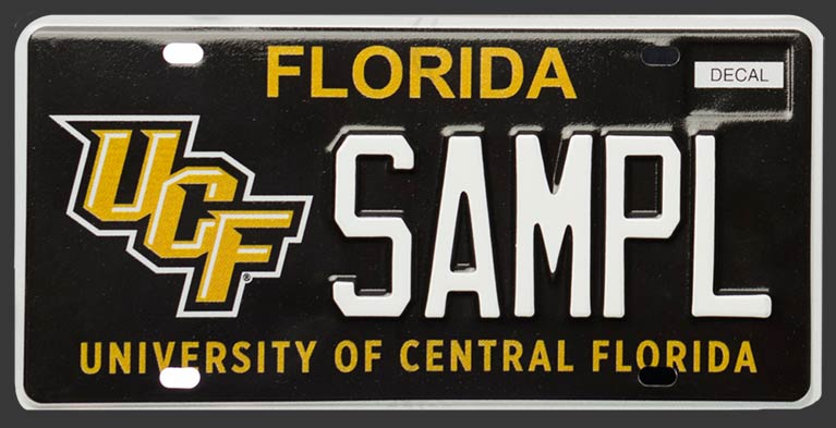 Order Florida Custom License Plates UCF Knight Your Ride